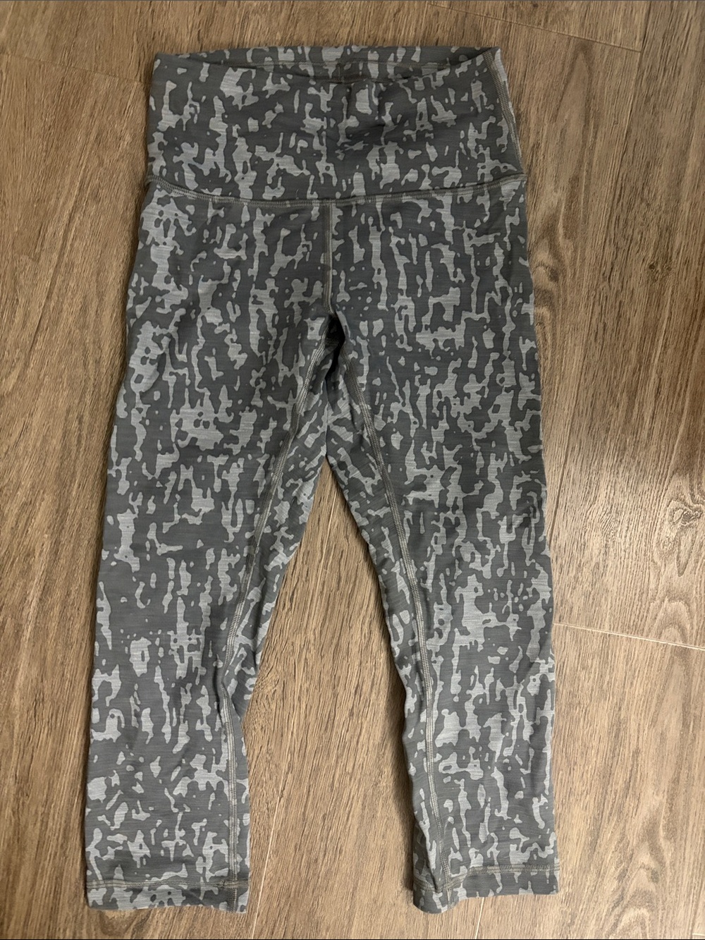 lululemon athletica Gray Camouflage High-Rise Leggings